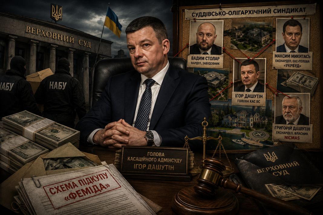 Суддівсько-олігархічний синдикат: як голова Касаційного адмінсуду Ігор Дашутін потрапив під приціл НАБУ через системну корупцію та підкуп «Феміди»