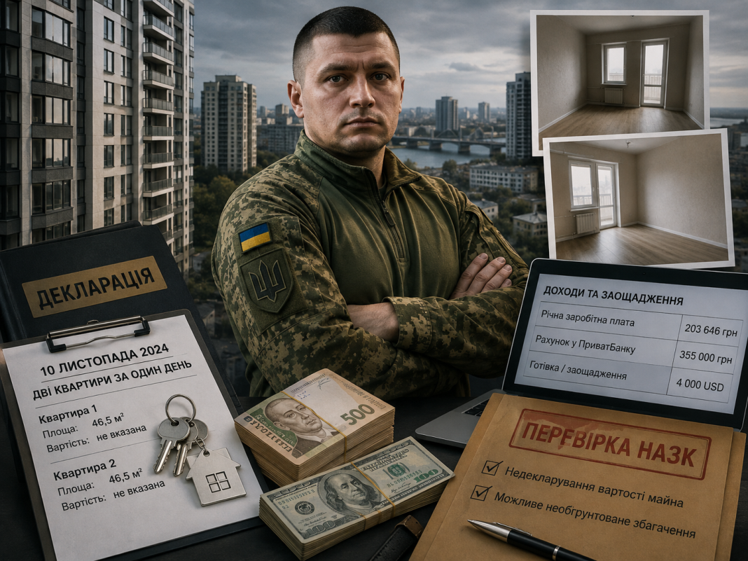 Дві квартири в один день без вказання ціни: що приховав у декларації ексофіцер Дніпровського ТЦК Євген Петрище