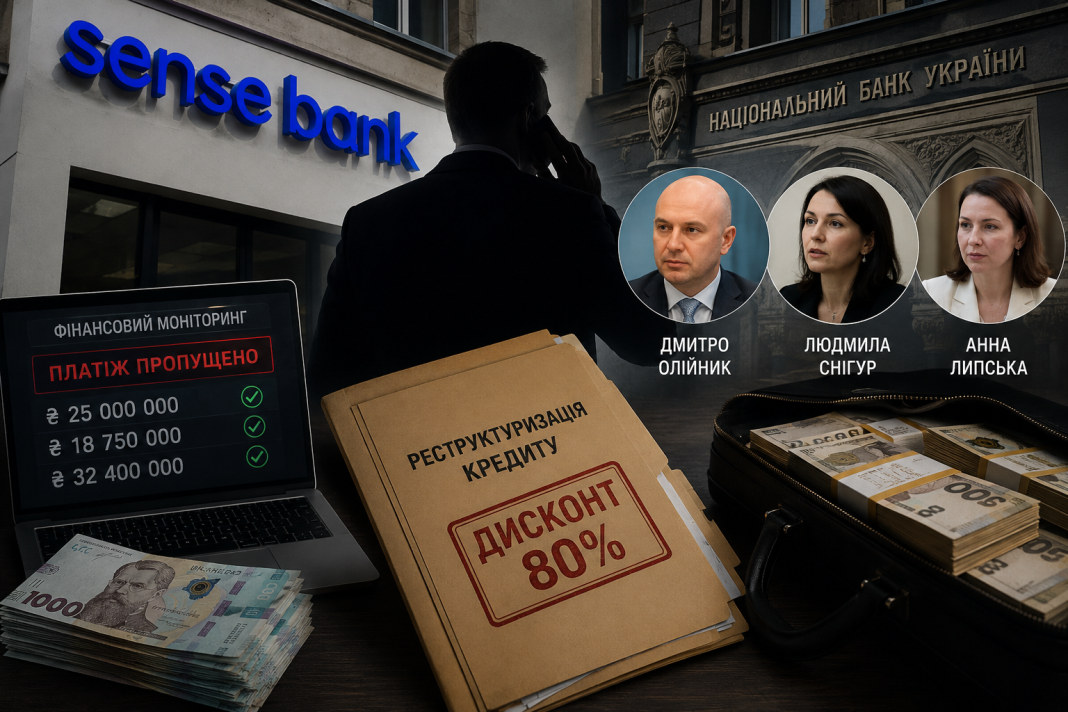 «Сліпі зони» фінмоніторингу та дисконти на мільярди: як топпосадовці НБУ та Сенс Банку організували корупційний конвеєр