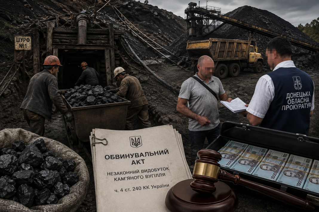 Мільйонний деррибан під носом у держави: як київський ділок підпільно викачував вугілля на Донеччині