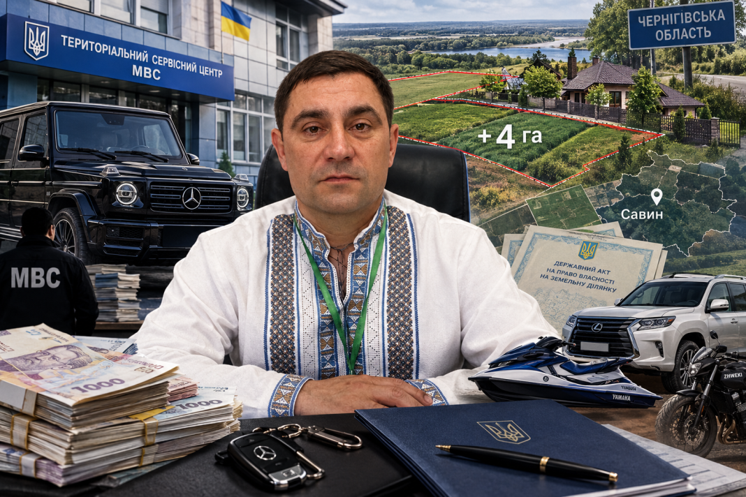 Земельний бум біля кордону і Гелендваген за гривню: як начальник ТСЦ в Обухові Сергій Чиж за рік обріс майном на мільйони