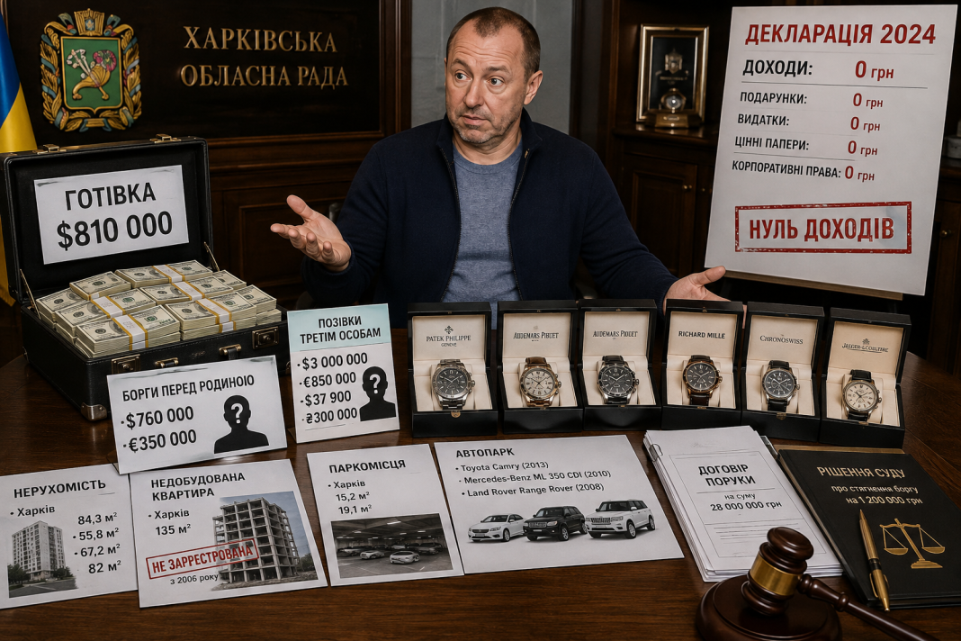 «Нуль доходів, але мільйони у валізах»: як ексдепутат Харківської облради Кононенко роками ховає статки від НАЗК