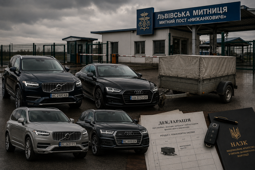«Скромний причіп і автопарк на мільйони»: Як родина львівських митників Товтів і Тарана приховує елітні авто від декларування