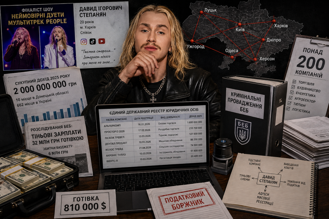 «Співак на мільярд»: як 20-річний фіналіст телешоу раптово став власником 200 фірм із мільярдними оборотами та криміналом