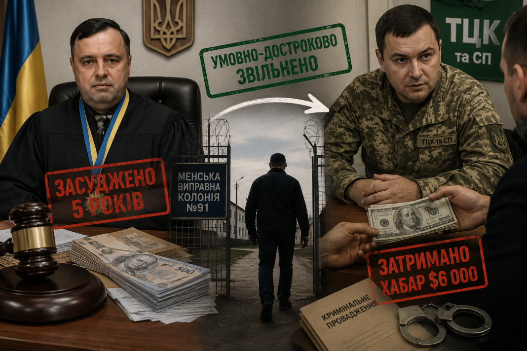 «Сімейна естафета хабарництва»: Екссуддю Антона Гайдура достроково випустили з колонії, поки його син-ТЦКшник чекає на суд за хабар $6 000