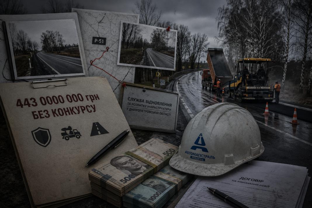 443 мільйони без конкурсу під завісою «оборони»: на Дніпропетровщині віддали рекордний дорожній підряд фавориту прозорих і закритих торгів