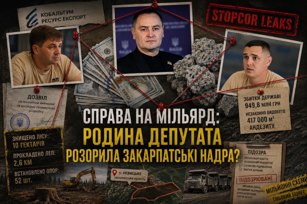 Копалини на мільярд: як на Закарпатті фірма з орбіти депутата Лаби перетворила «геологічне вивчення» на тіньовий бізнес?
