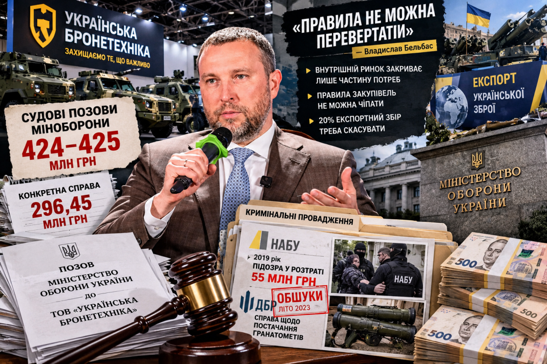 «Стабільні правила» під слідством: чому гендиректор «Української бронетехніки» Владислав Бельбас повчає державу на тлі мільйонних судових війн з Міноборони