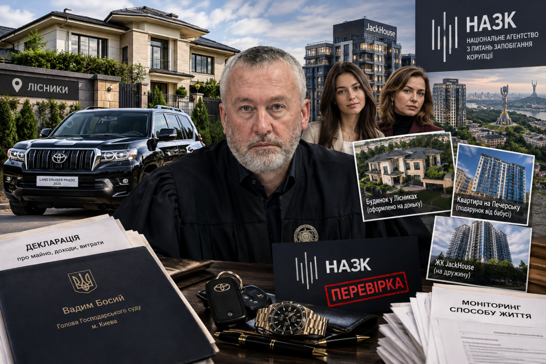 Елітний особняк на доньку та позашляховик на пенсіонерку: НАЗК взялося за спосіб життя голови Госпсуду Києва Вадима Босого після розслідування