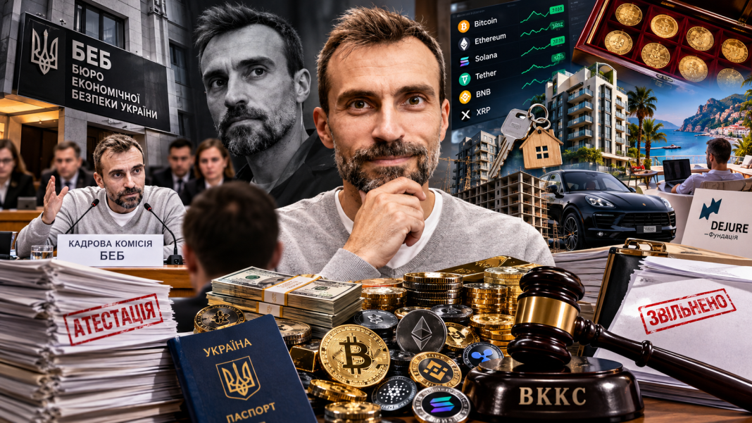«Суддя Шокіна» чи лицемір із криптою: чому голова кадрової комісії БЕБ Андрій Козлов сам живе на пташиних правах без зарплати, але судить інших