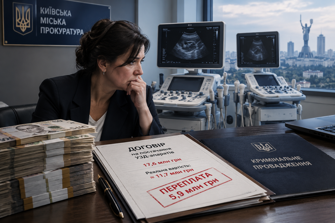 5,9 мільйона збитків на двох УЗД-апаратах: у Києві ексдиректорці лікарні повідомили про підозру в мільйонному розпилі