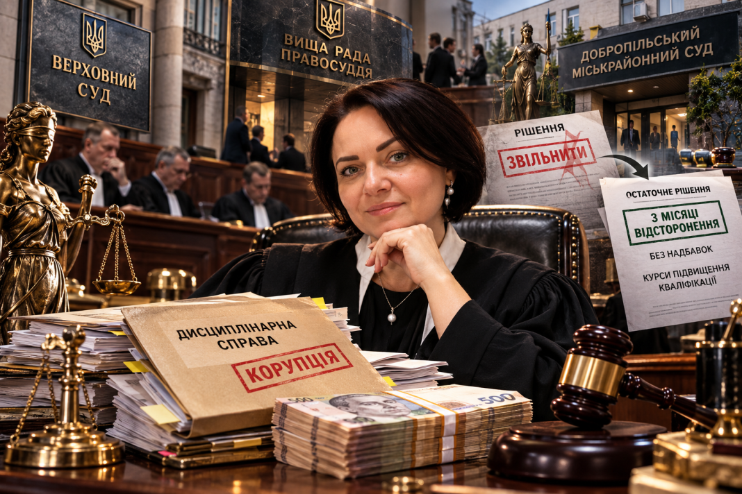 Суддівська кругова порука: як одіозна Олена Здоровиця через «м'які» рішення ВРП та Верховного Суду втекла від реального звільнення за корупцію