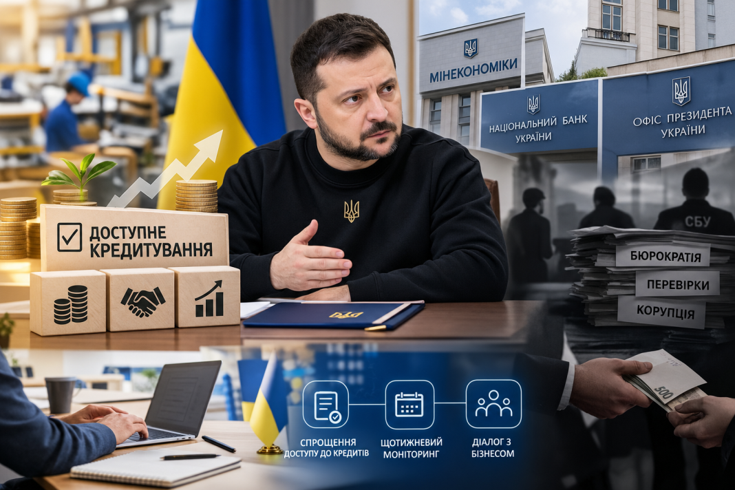 Кредитні стимули чи черговий піар? Зеленський доручив Мінекономіки та НБУ розширити підтримку бізнесу