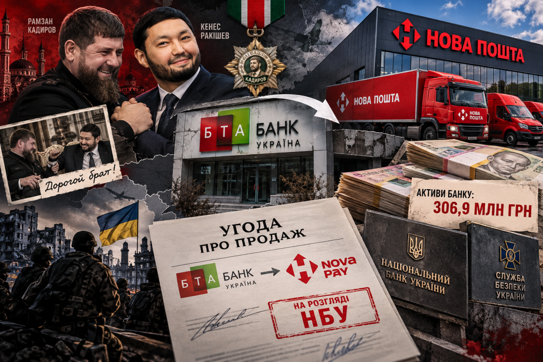 Кровні гроші Кадирова у кишені української логістики: одіозний казахстанський олігарх Кенес Ракішев продає «БТА Банк Україна» «Новій пошті»