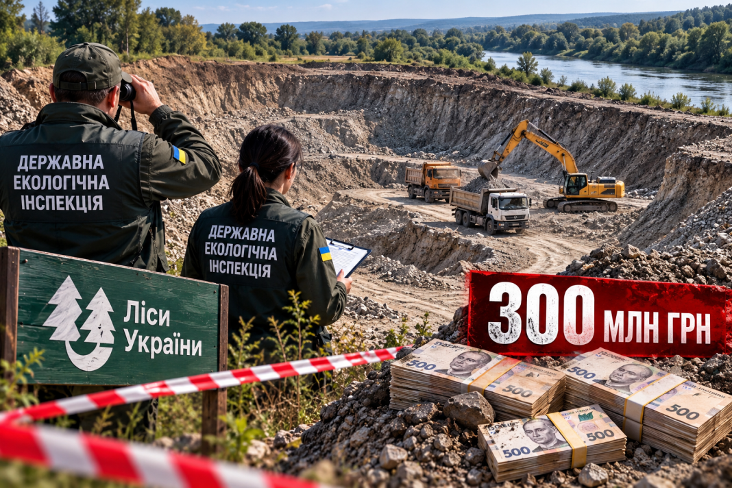 12-метрові кар'єри на Буковині: екоінспектори виявили масштабний незаконний видобуток гравію на 300 мільйонів гривень
