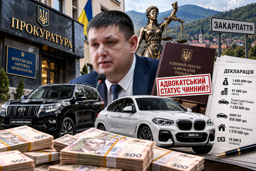 Адвокатські «хвости» та елітні позашляховики: очільник Берегівської прокуратури Дмитро Кириленко вгвинтився у корупційний скандал