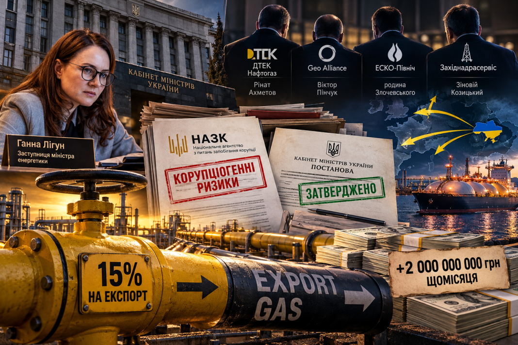 Мільярдний експорт під час війни: Кабмін проігнорував застереження НАЗК та дозволив газовим магнатам Ахметова, Пінчука, Злочевського та Козицького заробляти по 2 мільярди на місяць