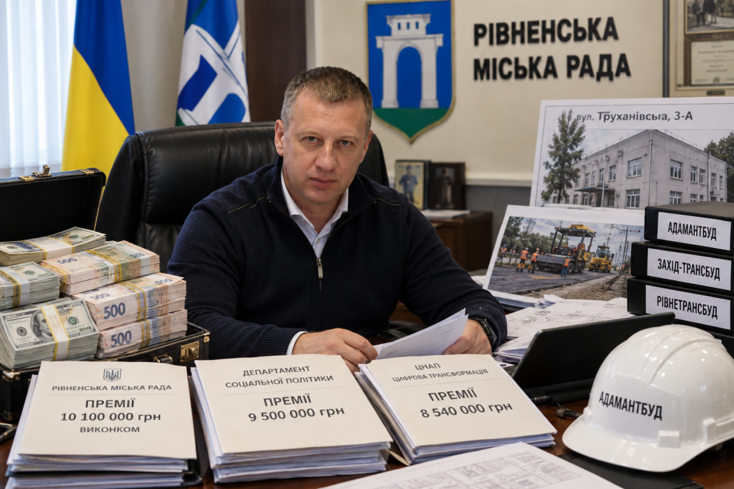 Мільйонні премії для себе та тендерні схеми для родини: як в.о. мера Рівного Віктор Шакирзян обернув міський бюджет на приватну годівницю